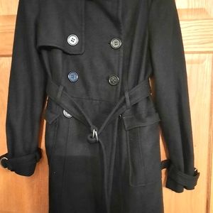 Peacoat, wool coat, trench coat. Bebe size large